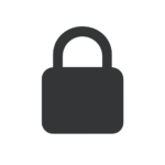 icone cadenas confidentialité totale